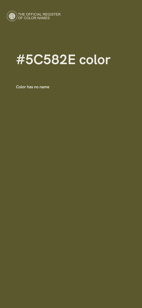 #5C582E color image