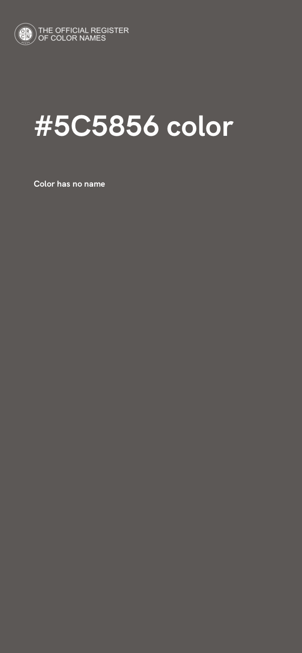 #5C5856 color image