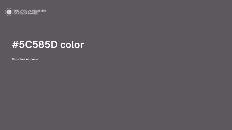 #5C585D color image