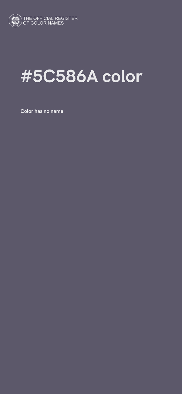 #5C586A color image