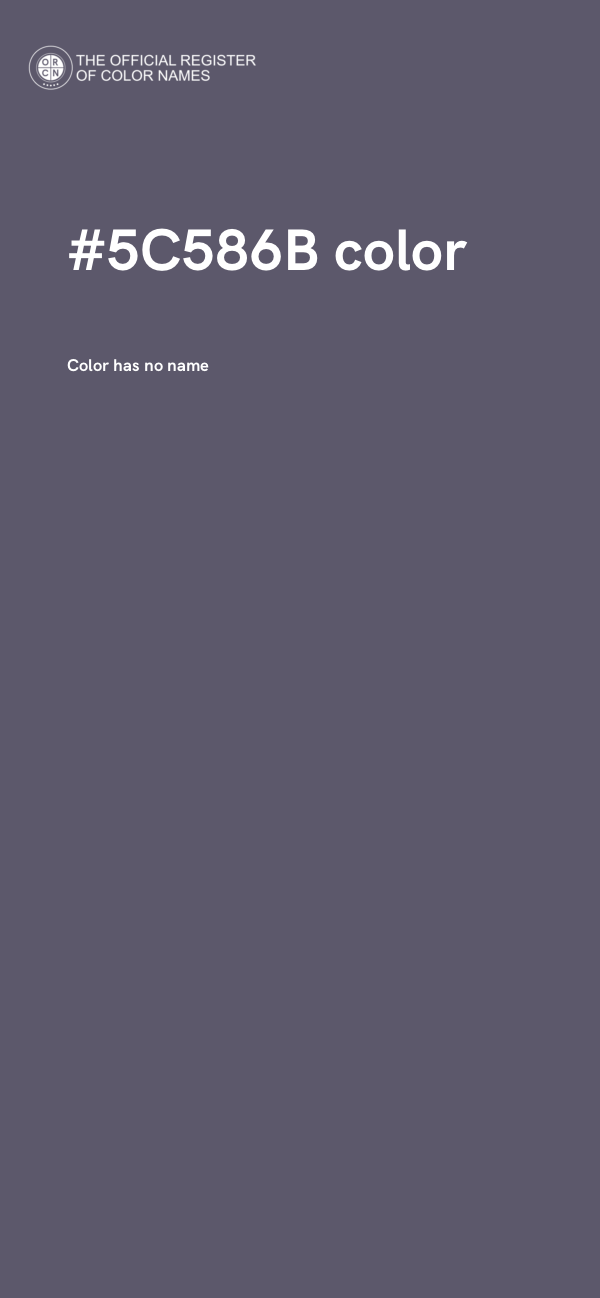 #5C586B color image