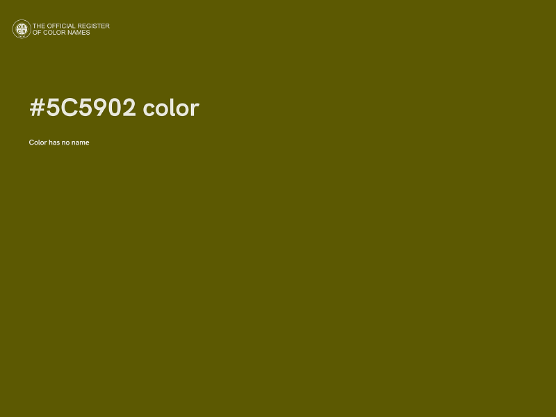 #5C5902 color image