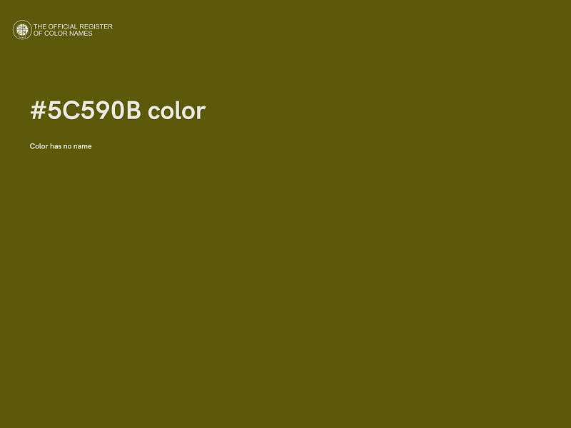 #5C590B color image