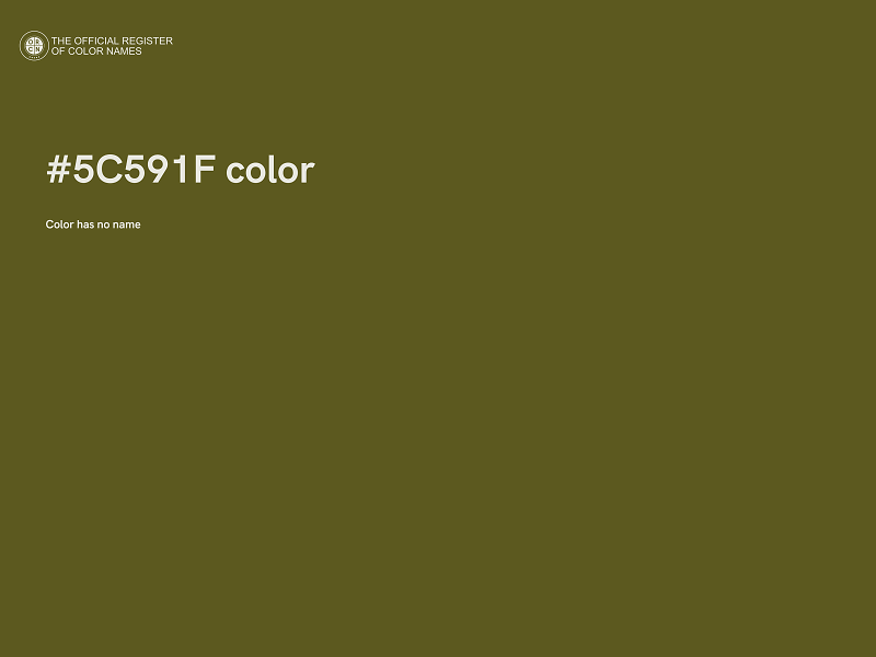 #5C591F color image