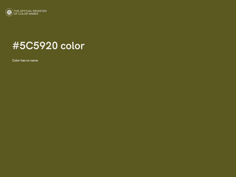 #5C5920 color image