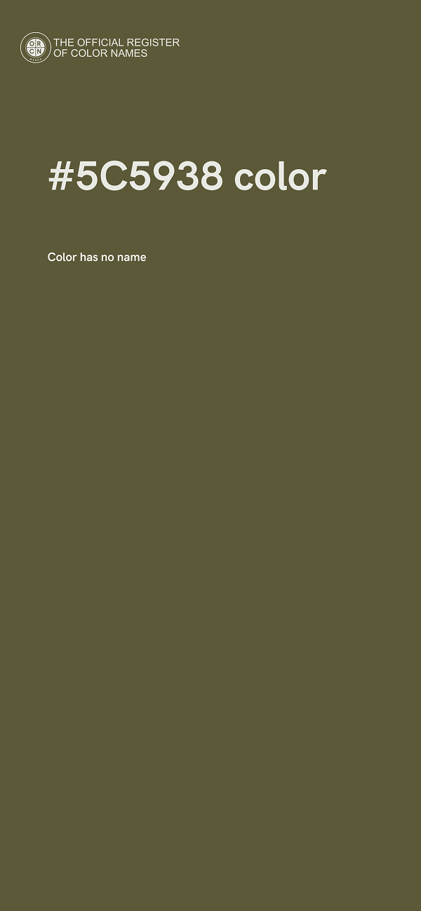 #5C5938 color image