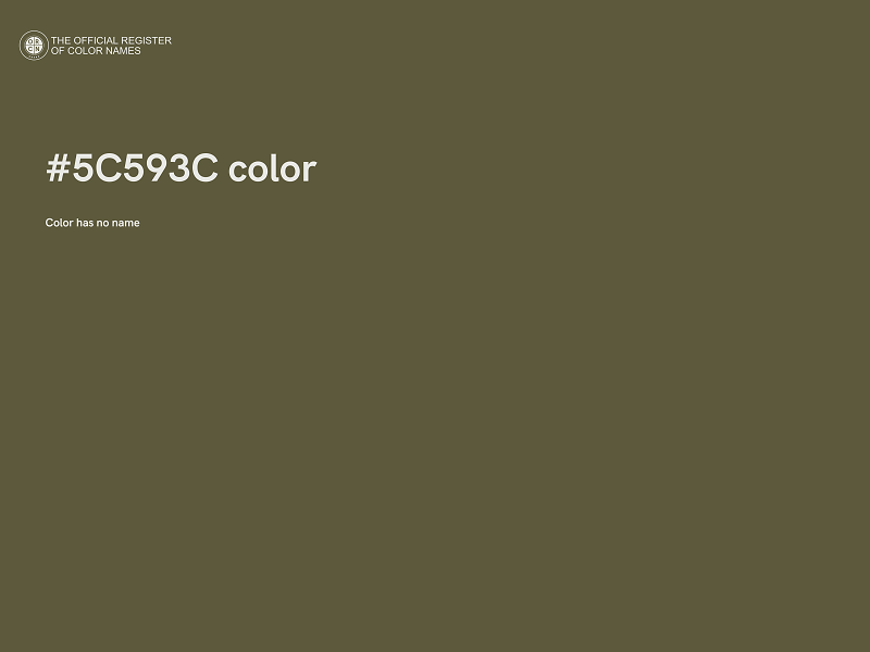 #5C593C color image