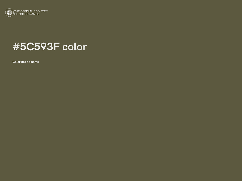 #5C593F color image