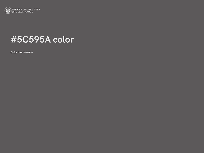 #5C595A color image