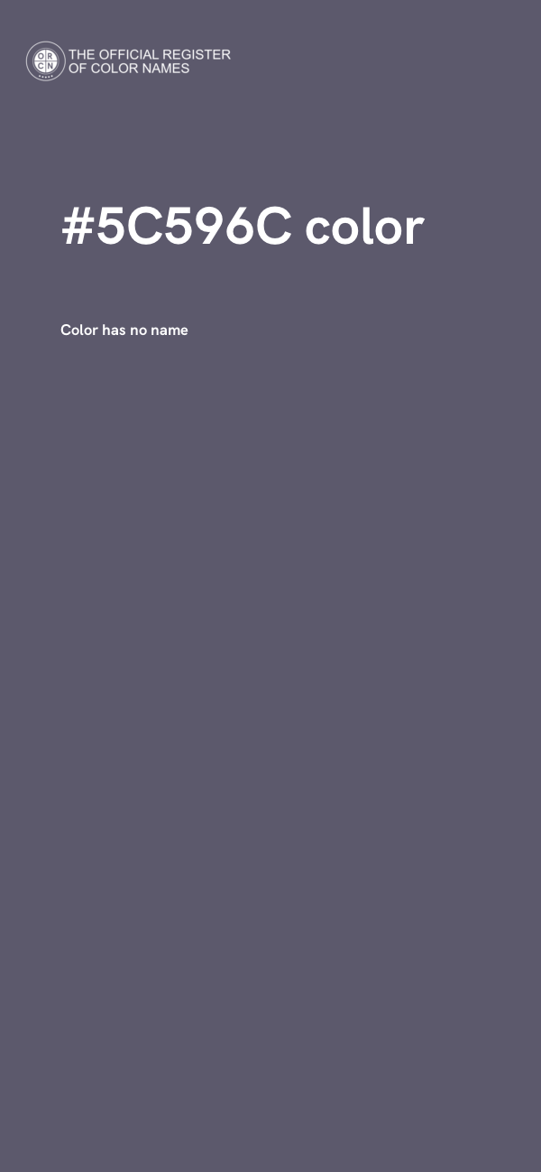 #5C596C color image