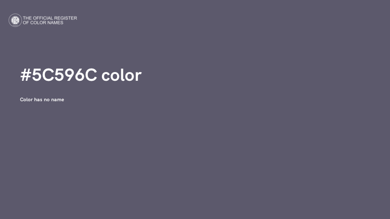 #5C596C color image