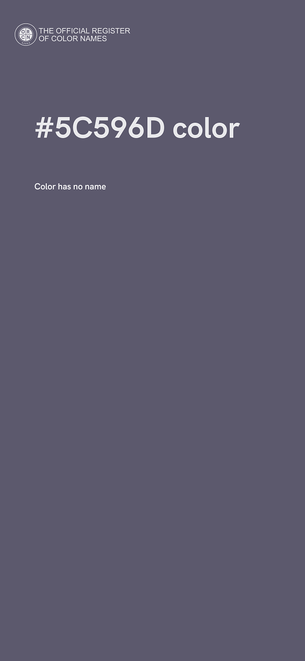 #5C596D color image