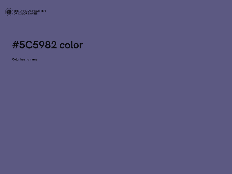 #5C5982 color image