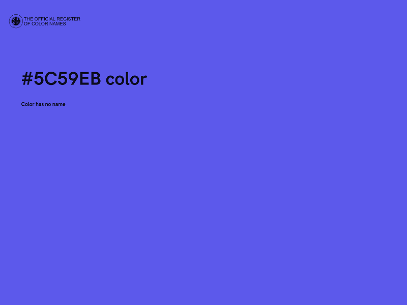 #5C59EB color image