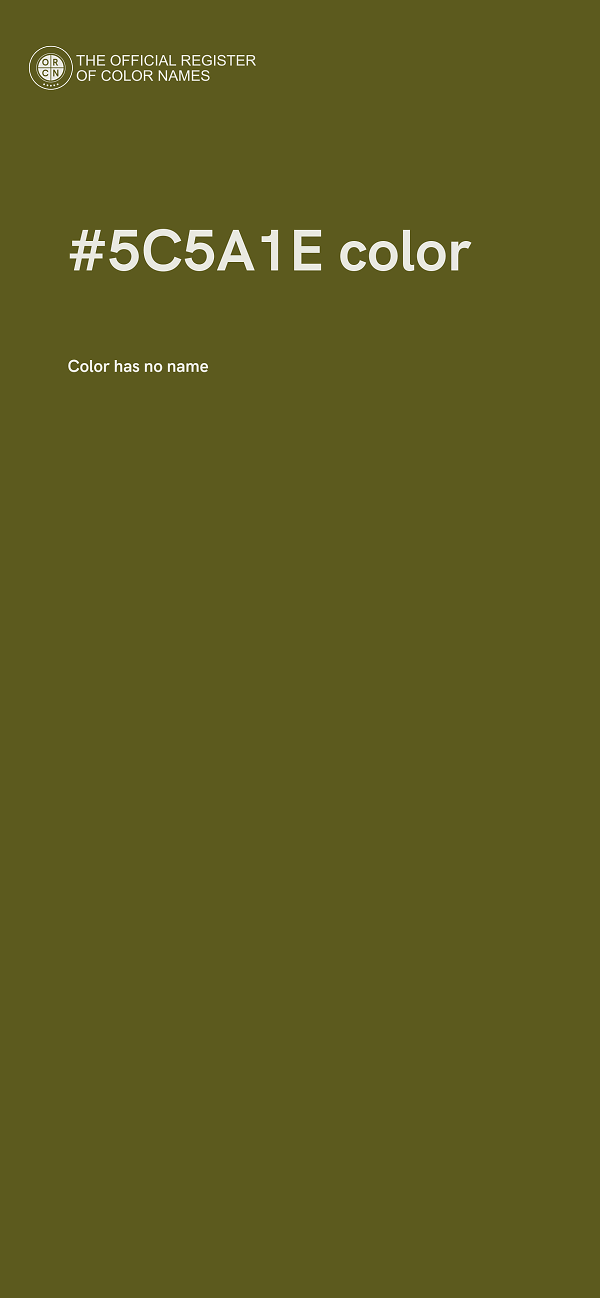 #5C5A1E color image