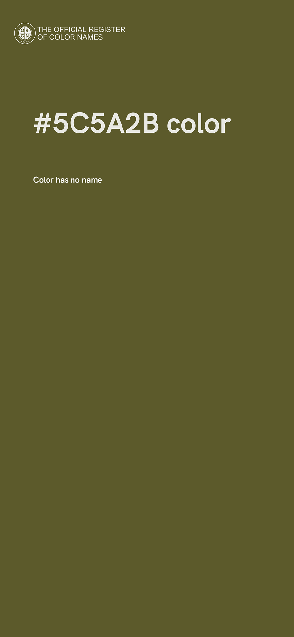 #5C5A2B color image