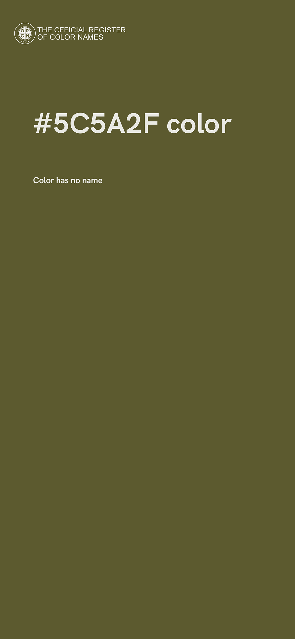 #5C5A2F color image
