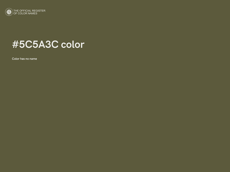 #5C5A3C color image