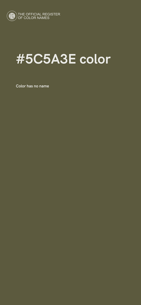 #5C5A3E color image