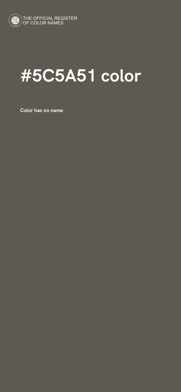 #5C5A51 color image