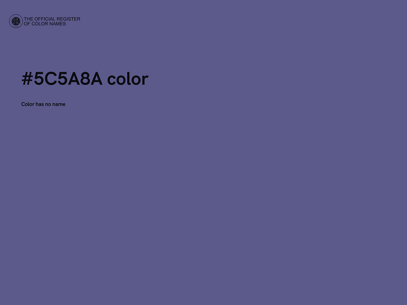 #5C5A8A color image