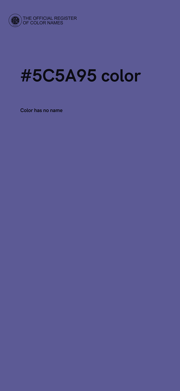 #5C5A95 color image
