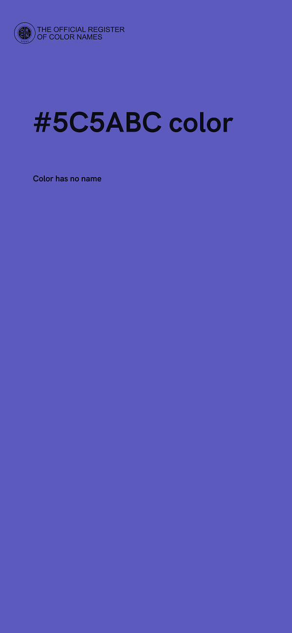 #5C5ABC color image
