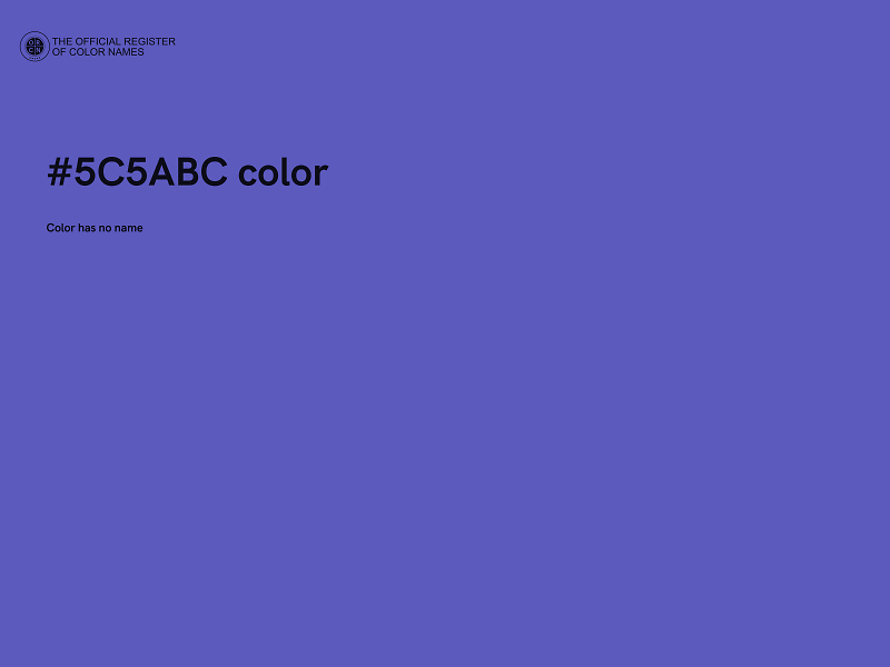 #5C5ABC color image