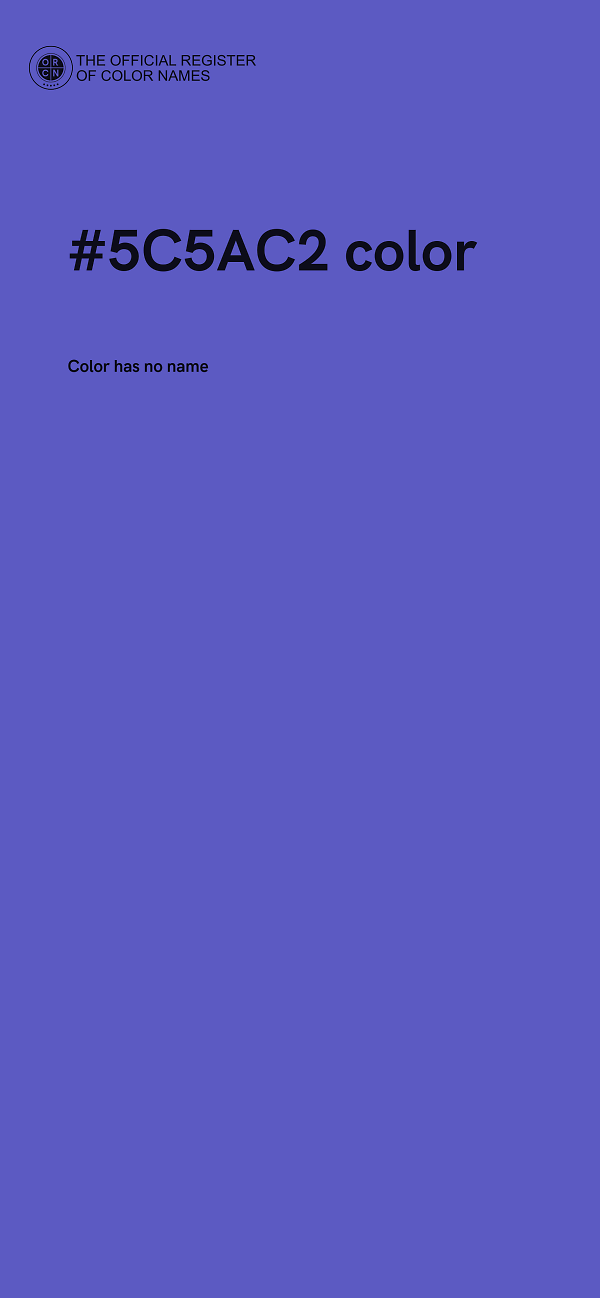 #5C5AC2 color image