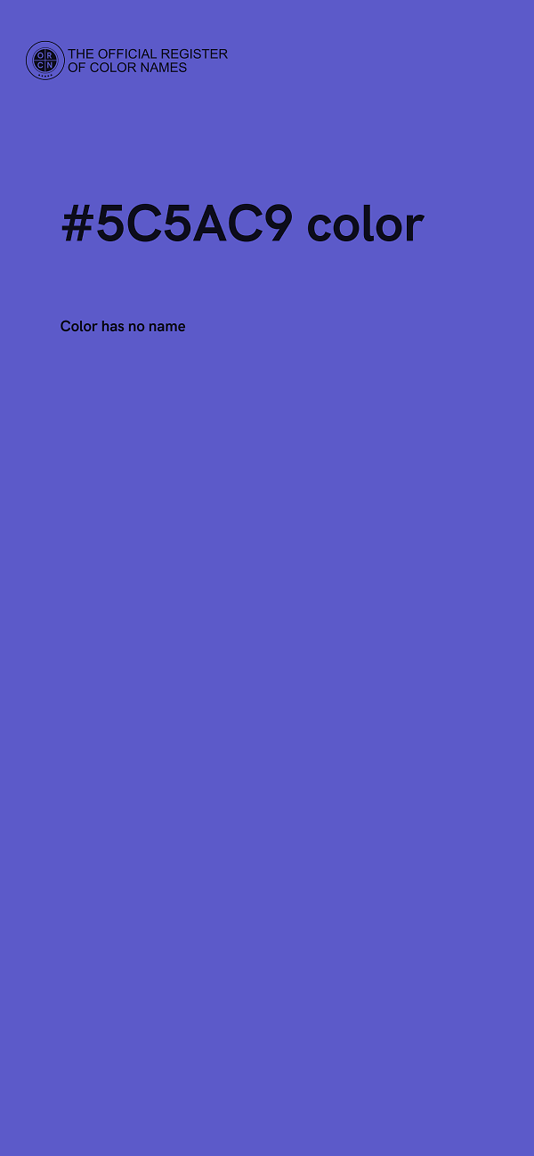 #5C5AC9 color image
