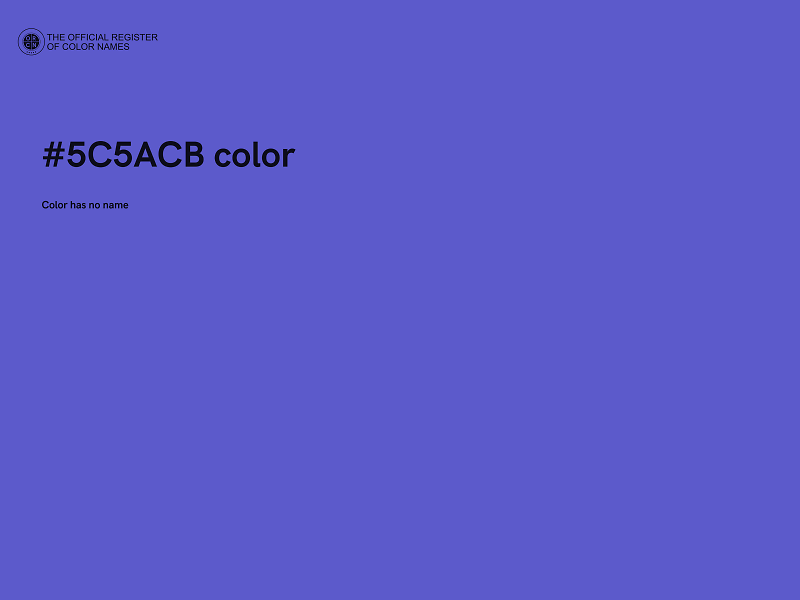 #5C5ACB color image