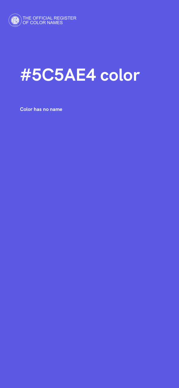 #5C5AE4 color image
