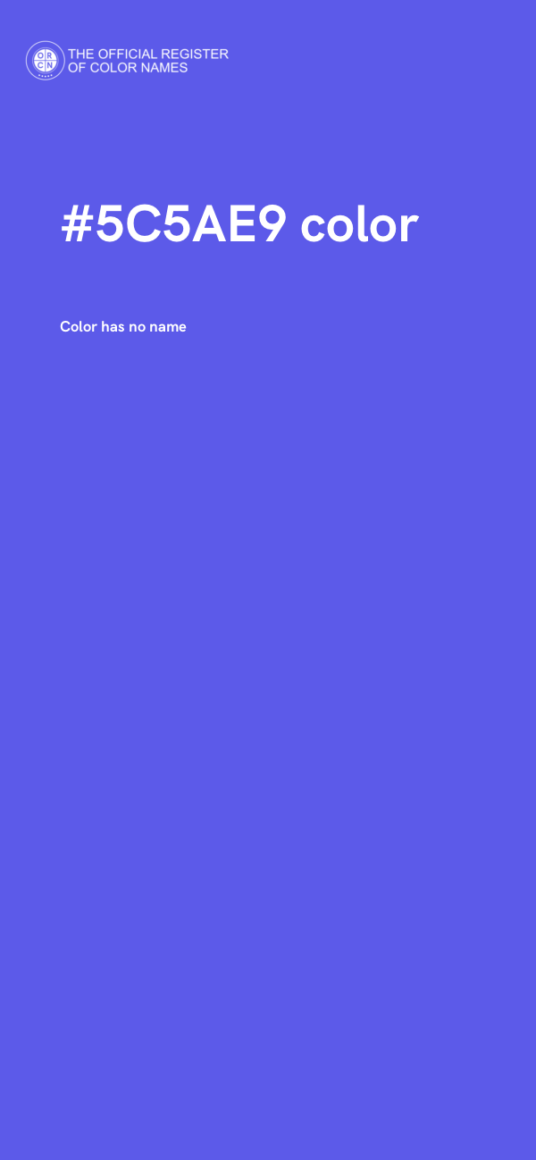 #5C5AE9 color image