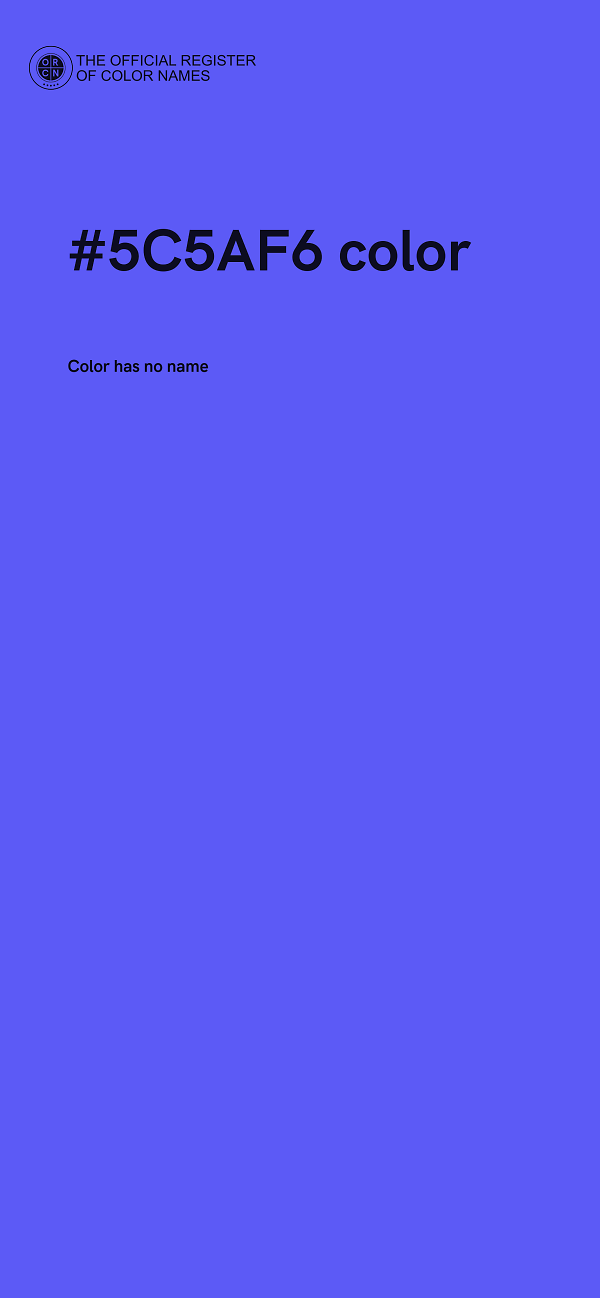 #5C5AF6 color image