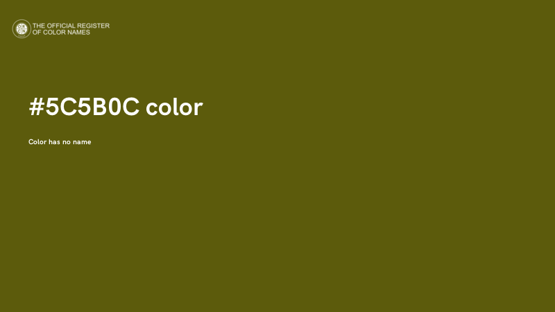 #5C5B0C color image