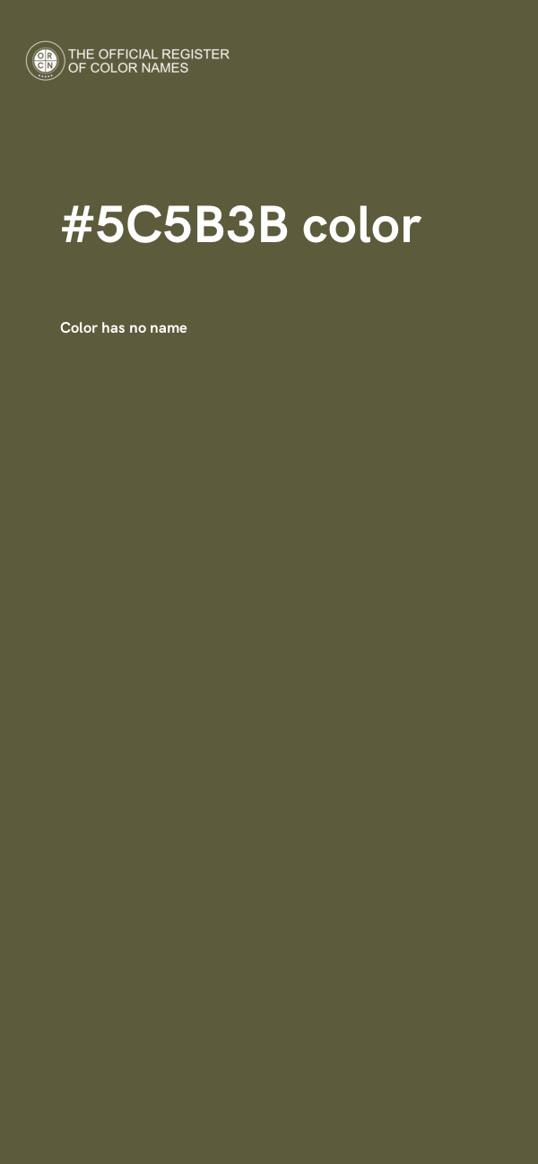 #5C5B3B color image