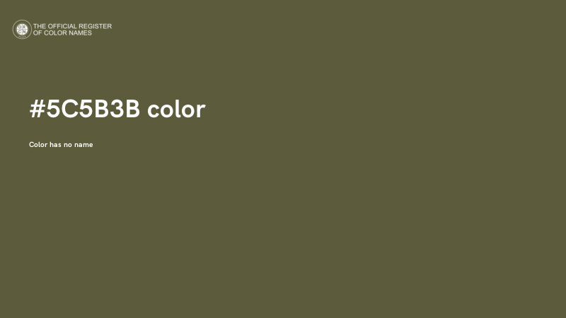 #5C5B3B color image