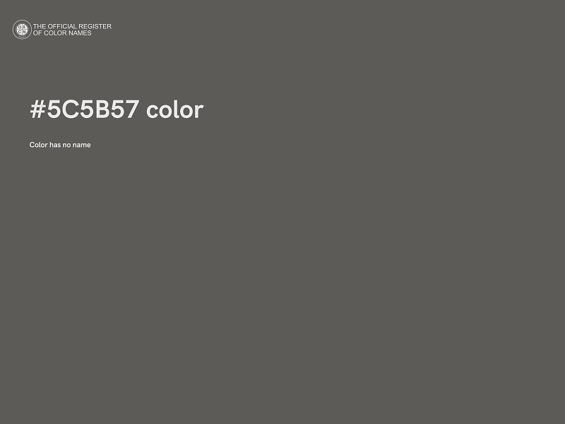 #5C5B57 color image