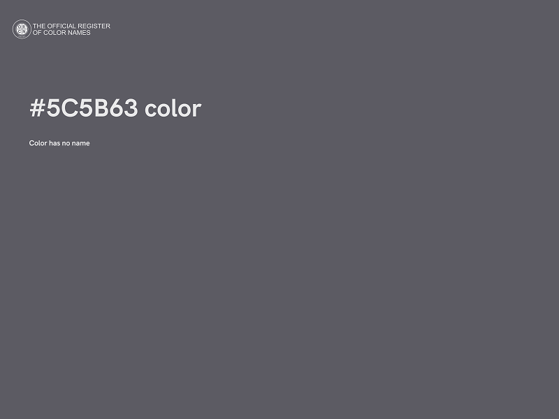 #5C5B63 color image