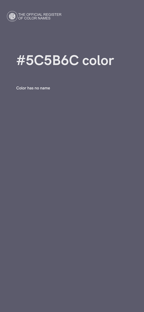 #5C5B6C color image