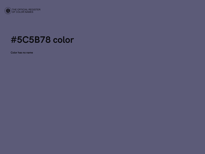 #5C5B78 color image