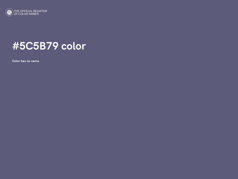 #5C5B79 color image
