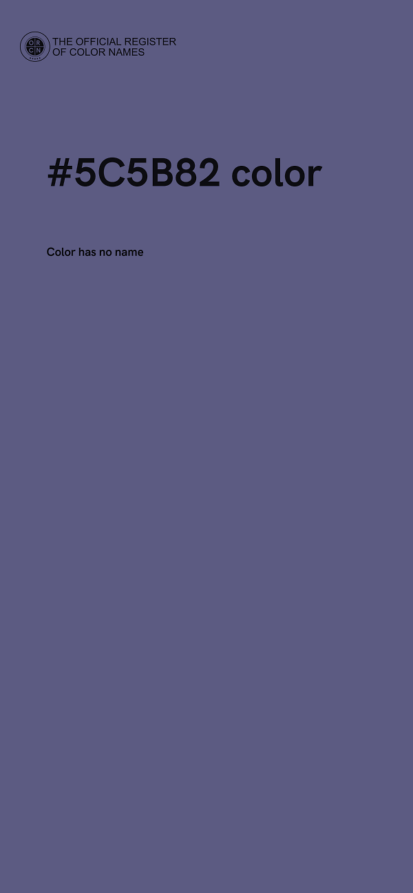 #5C5B82 color image