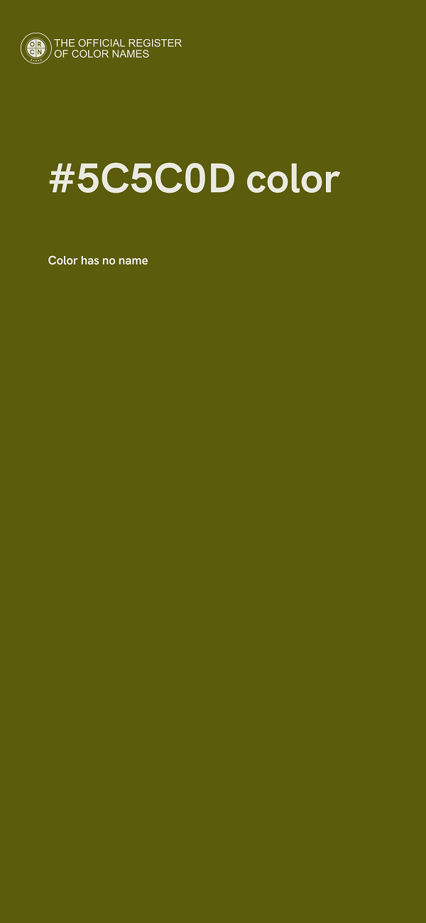 #5C5C0D color image