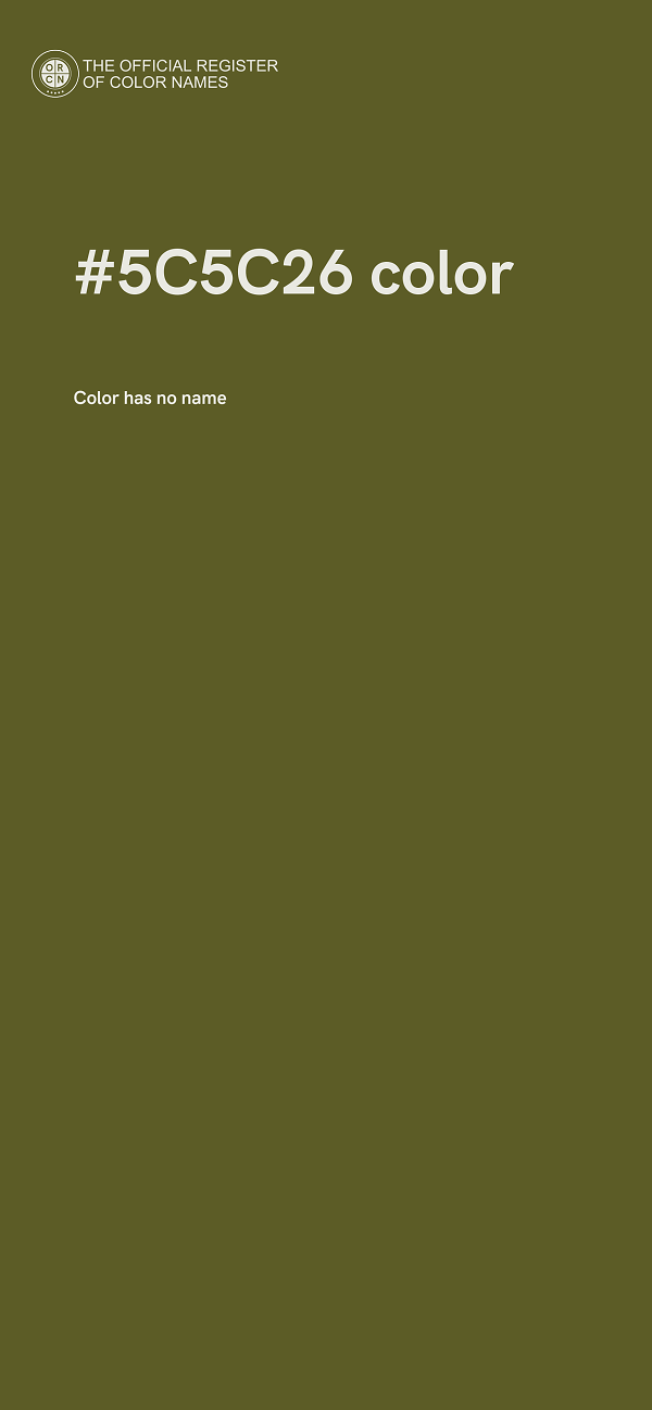 #5C5C26 color image