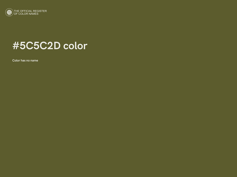 #5C5C2D color image