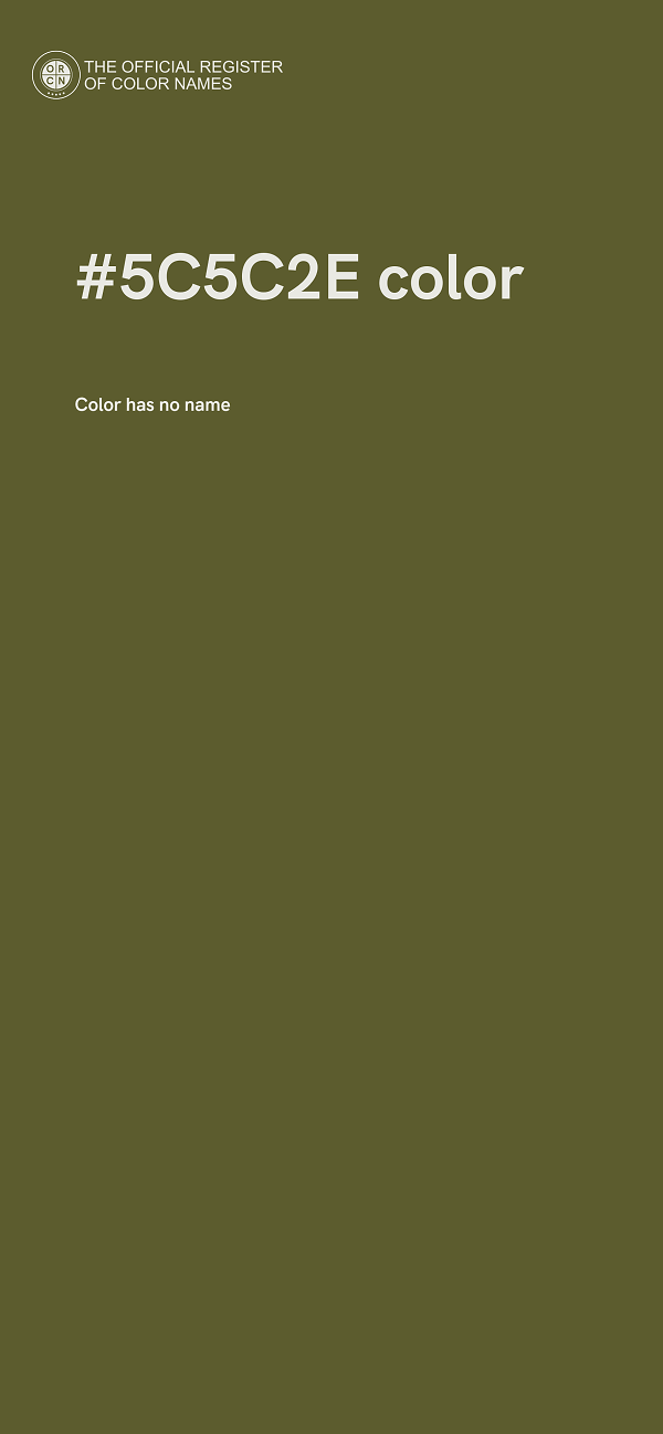 #5C5C2E color image