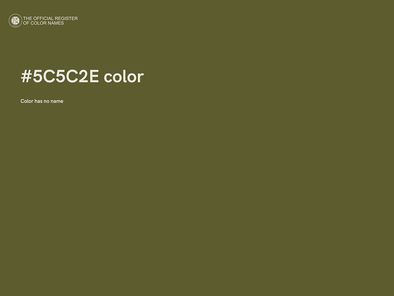#5C5C2E color image