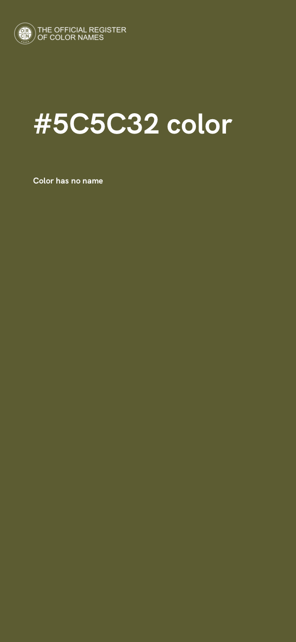#5C5C32 color image