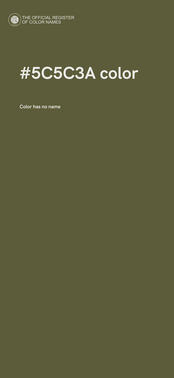 #5C5C3A color image